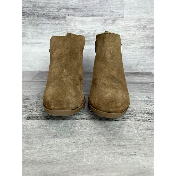 Sonoma Womens Sonya Brown Suede Ankle Boots Size 6.5 With Block Heel - Picture 2 of 8